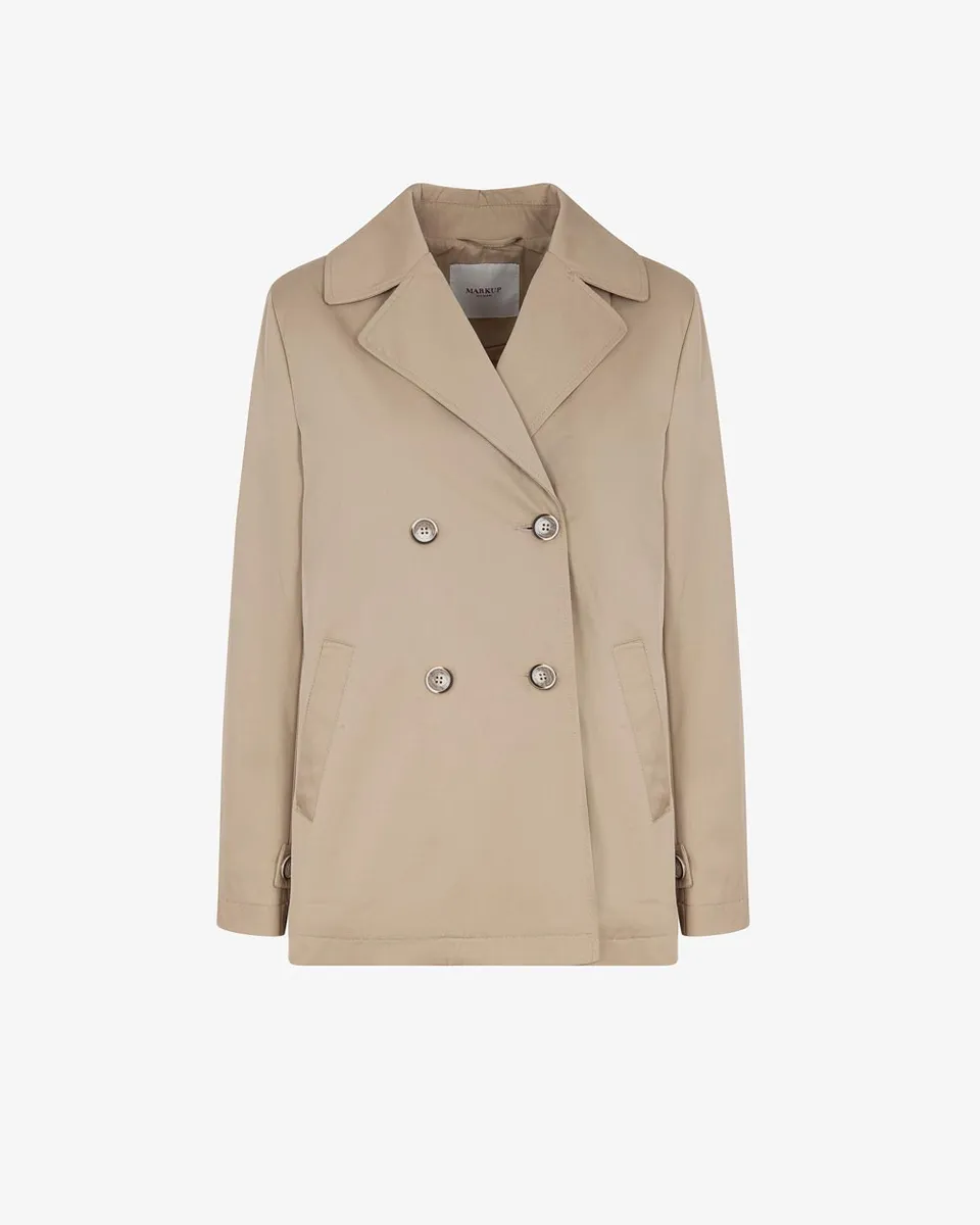 Markup Donna Giacche & Giubbotti Trench corto in cotone