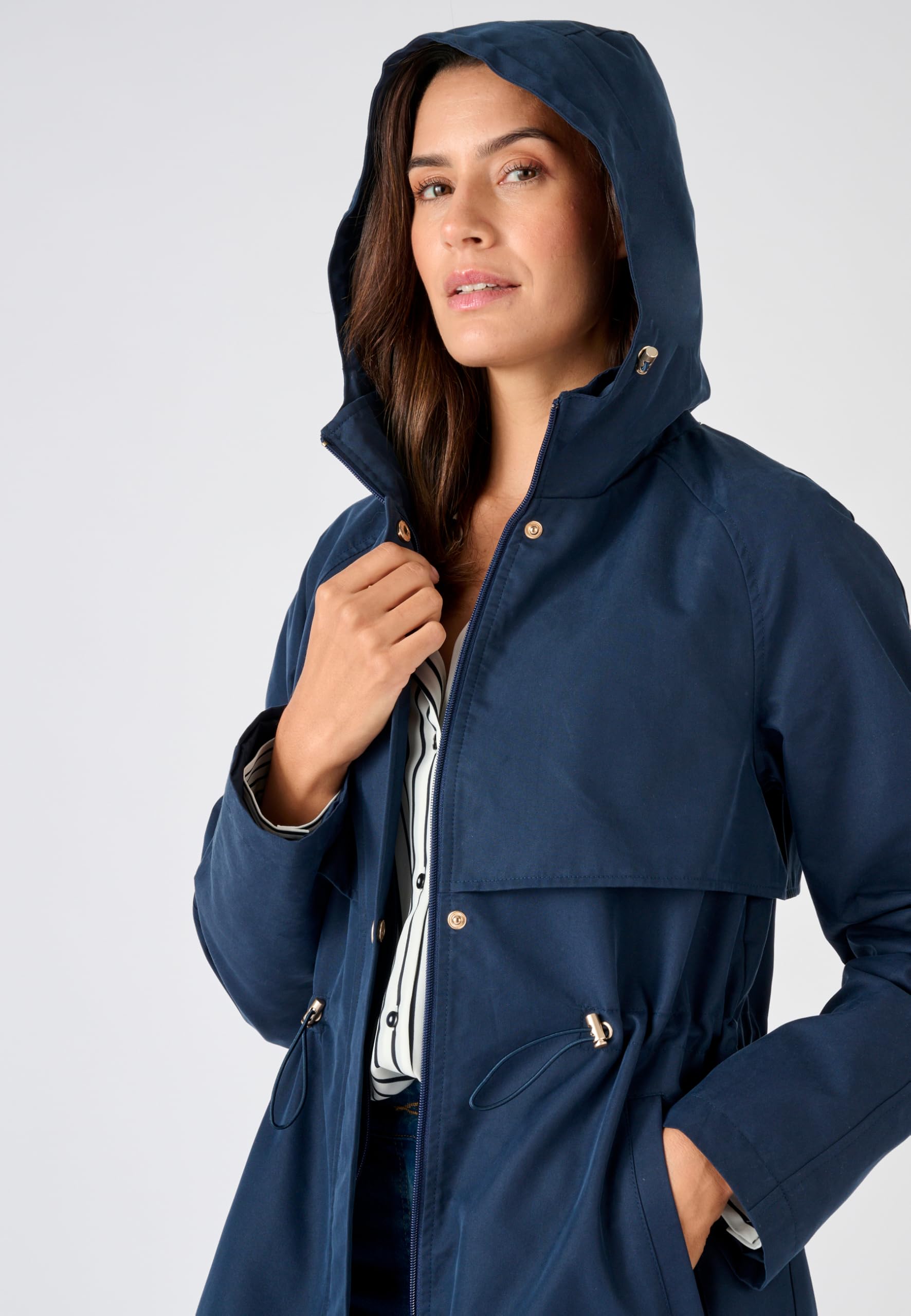 Damart Prêt-à-porter Parka donna blu marino idrorepellente