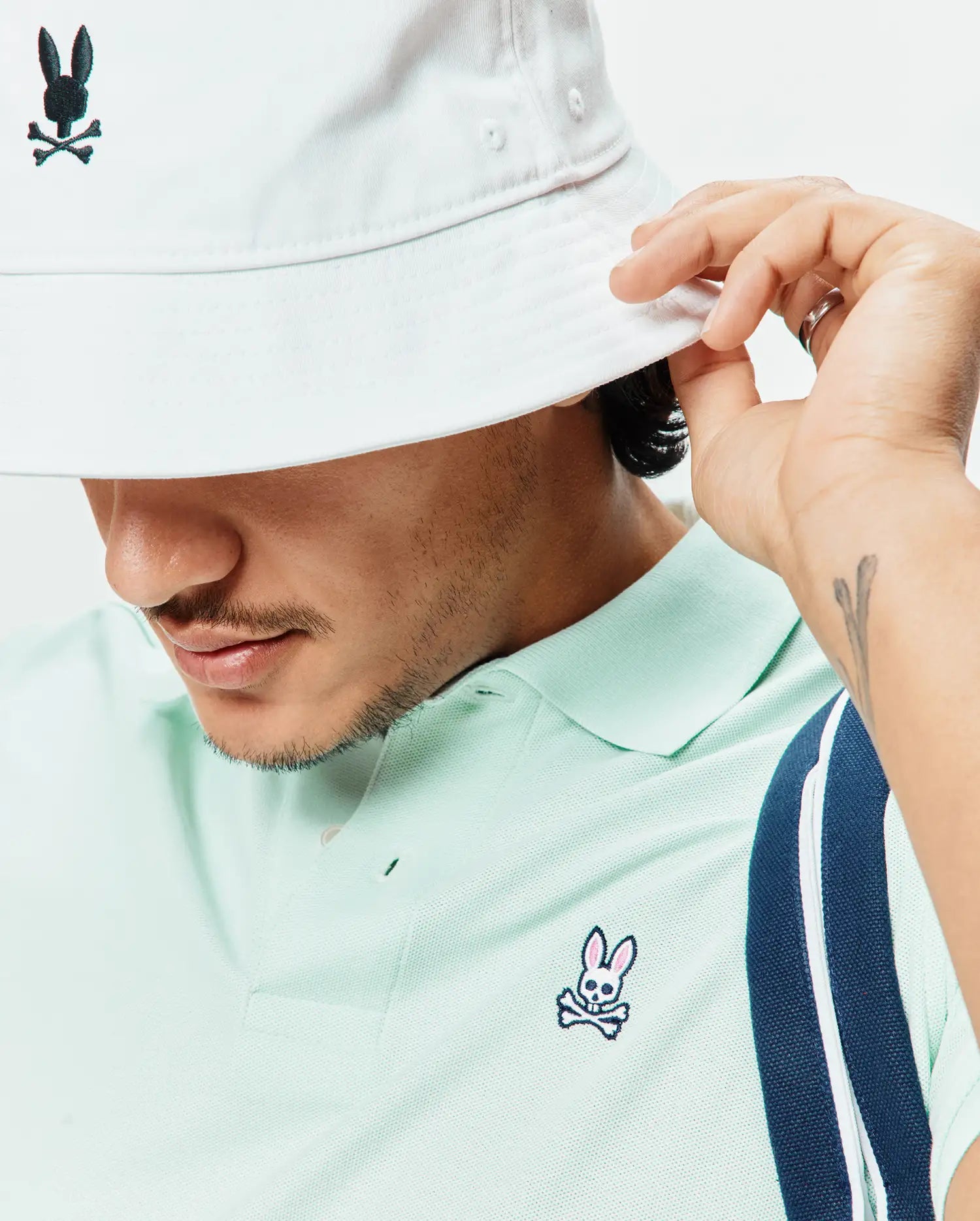 Psycho Bunny Men's Polos Classic Pique Polo B6K001F200 polo Misty Jade