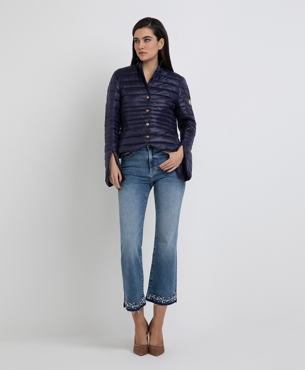 Markup Donna Giacche & Giubbotti Giacca piumino corta nylon perlato