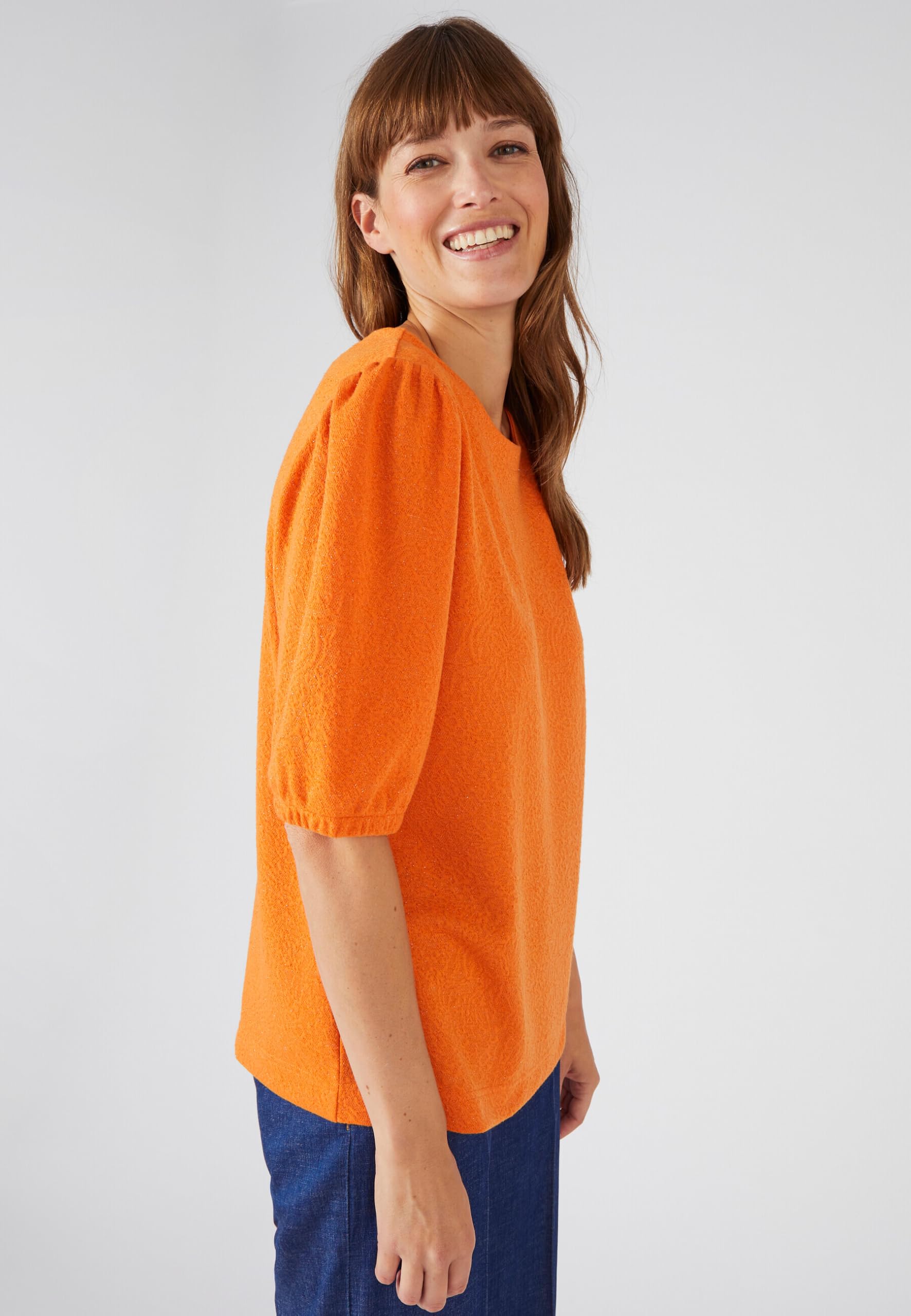 Damart Prêt-à-porter maglietta in maglia jacquard con filo lucido