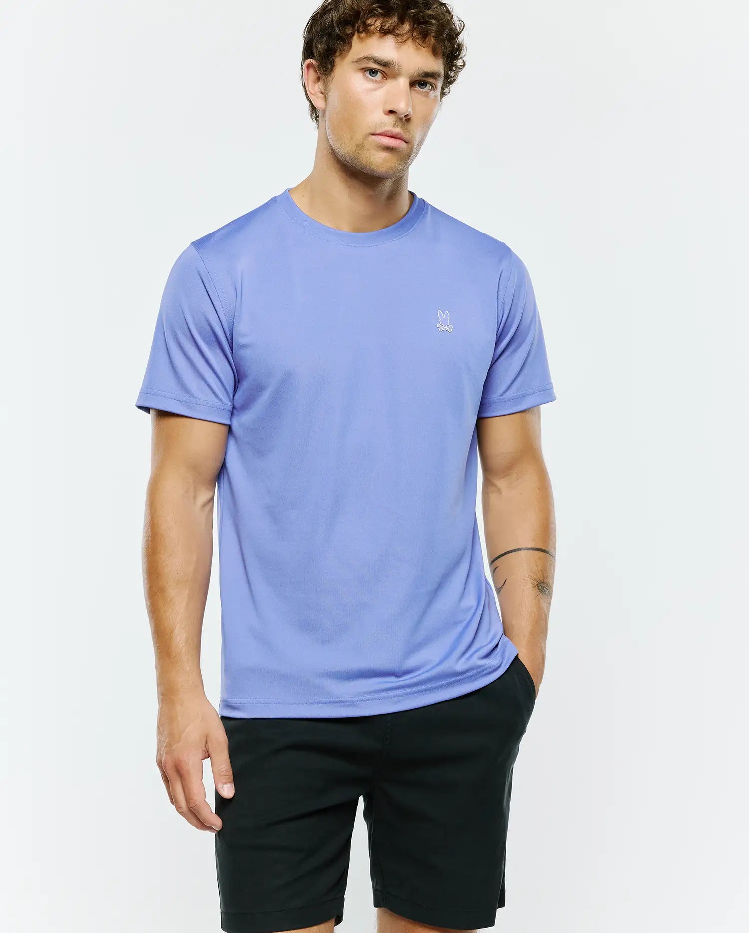 Psycho Bunny Men's Tees MENS DASH BUNNY SPORT TEE MT0200517 T-shirt sport Persian Jewel