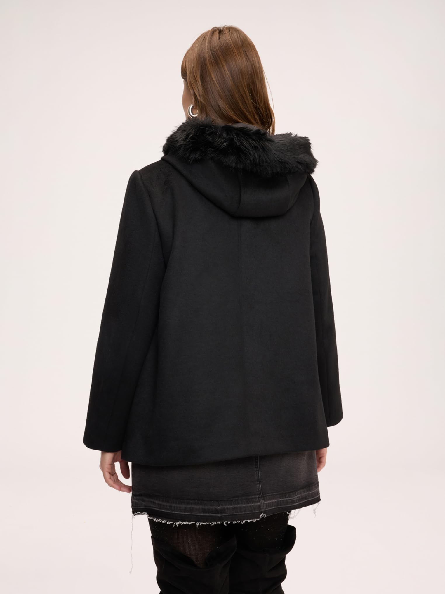 Fiorella Rubino Cappotti e Trench Parka in lana Parka 52 Plus con cappuccio