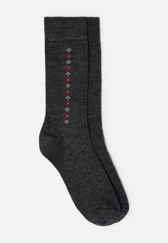 Damart Thermolactyl set 2 paia calzini uomo grigio melange 42-44 lana