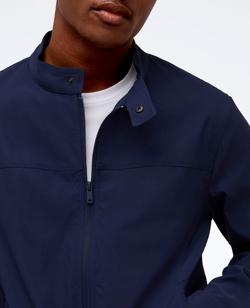 Kenneth Cole Reaction Clothing Simplified Utility Jacket giacca blu idrorepellente