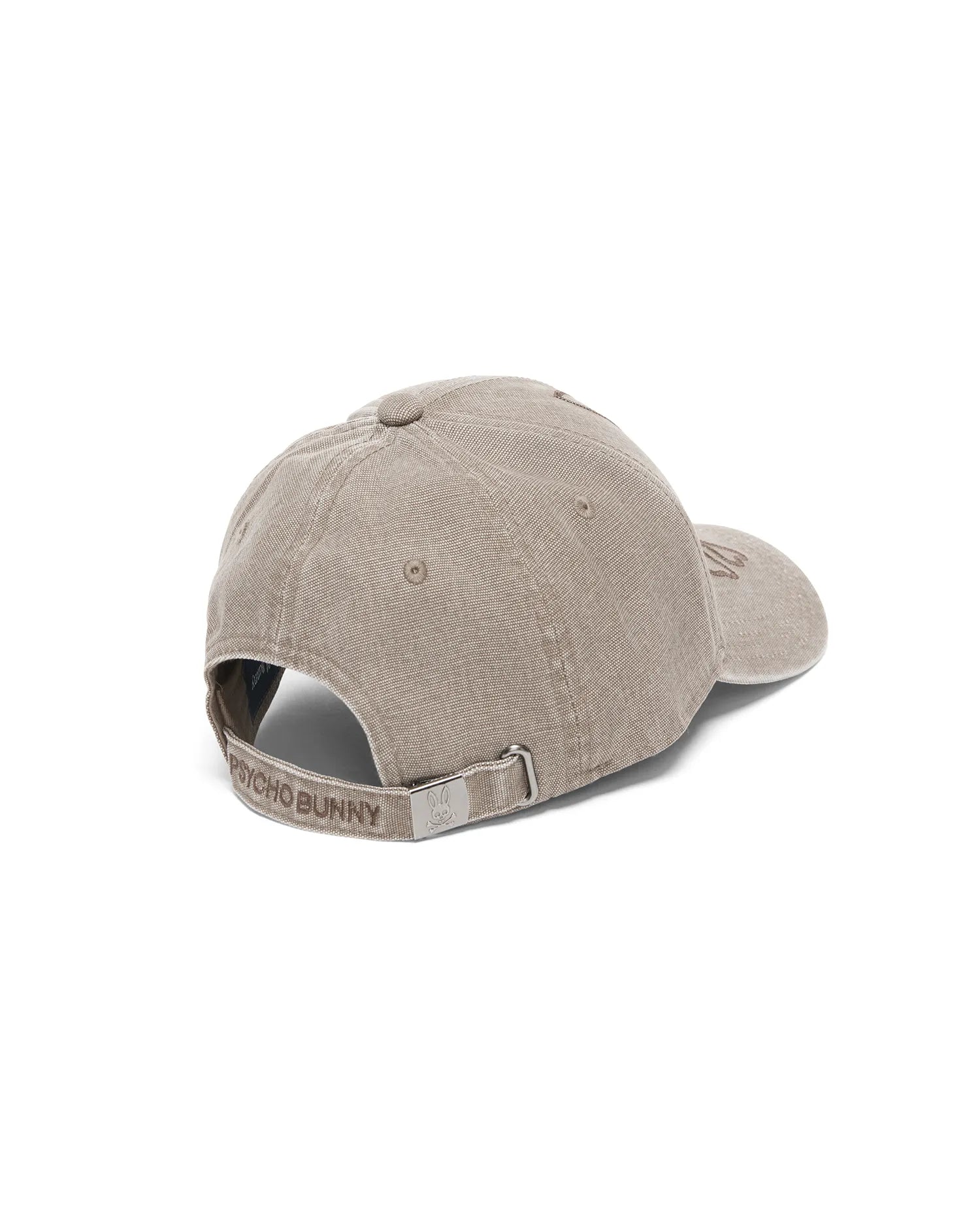 Psycho Bunny Accessories Grover Baseball cap cappellino taupe grigio in cotone