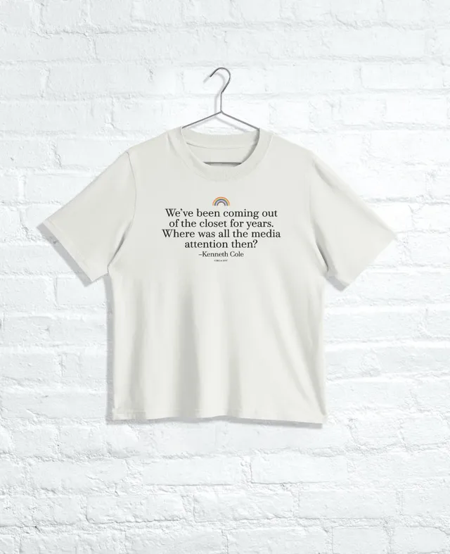 Kenneth Cole Reaction Clothing Men's CLOSET Regular Tee maglietta Faded Bone in cotone