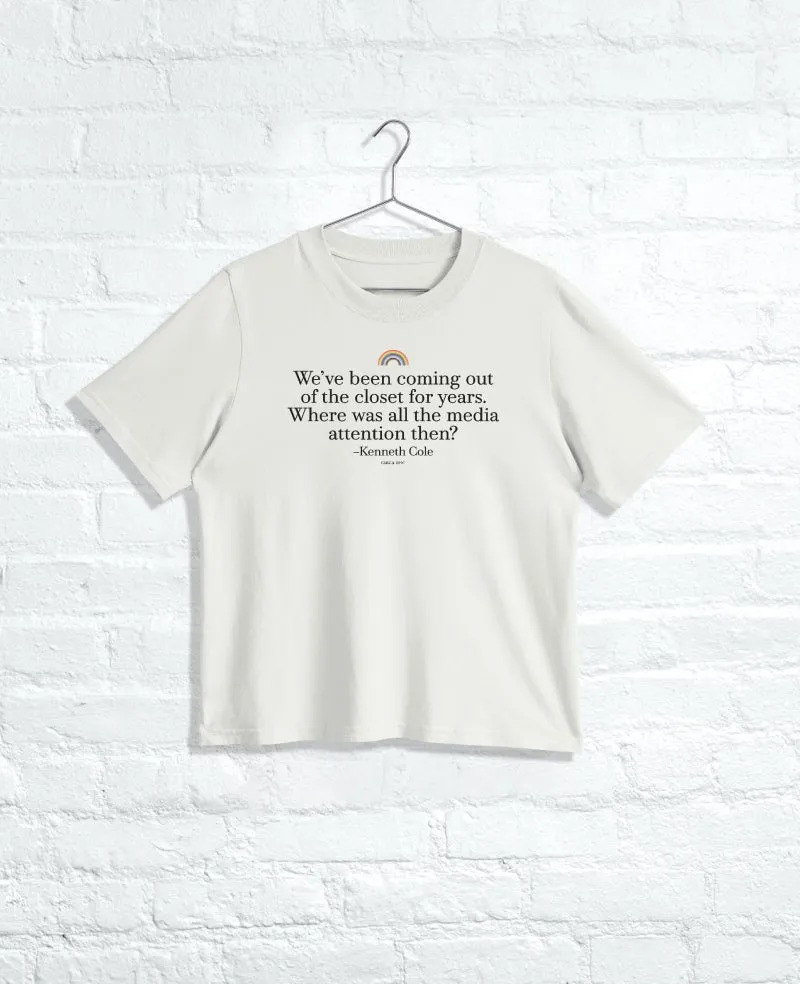 Kenneth Cole Reaction Clothing Men's CLOSET Regular Tee maglietta Faded Bone in cotone