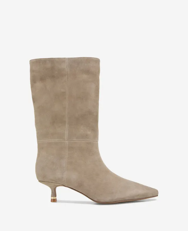 Kenneth Cole Reaction Shoes Meryl Suede Bootie stivaletti taupe scamosciati