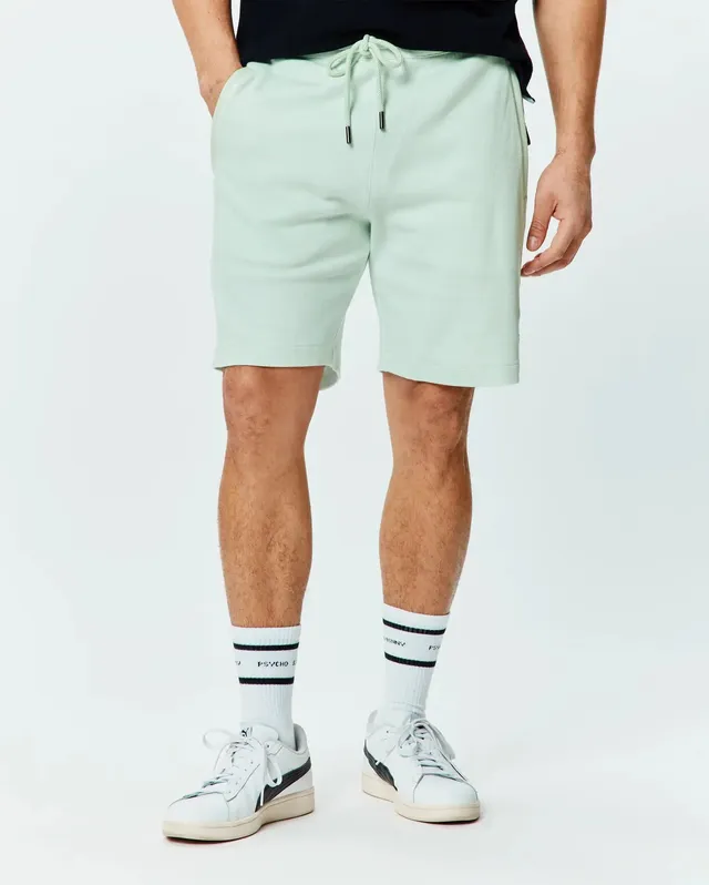 Psycho Bunny Men's Shorts Keith Short 8" MB0900045 bermuda Misty Jade in cotone