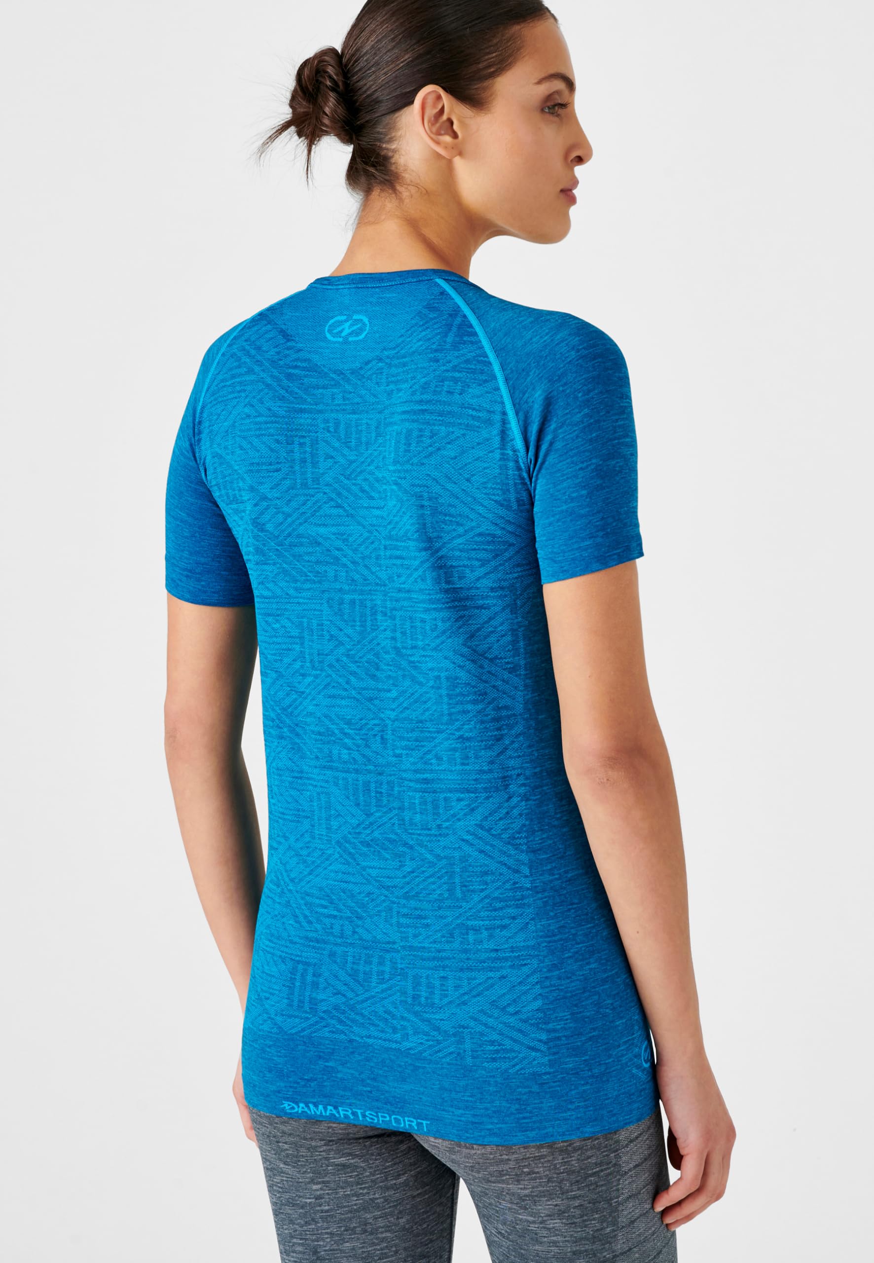 Damart Climatyl Dynamic maglietta sportiva donna blu screziato S UPF 50+