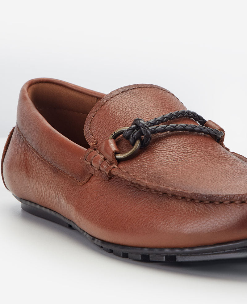 Kenneth Cole Reaction Dominic Driving Moc mocassino uomo cognac in pelle