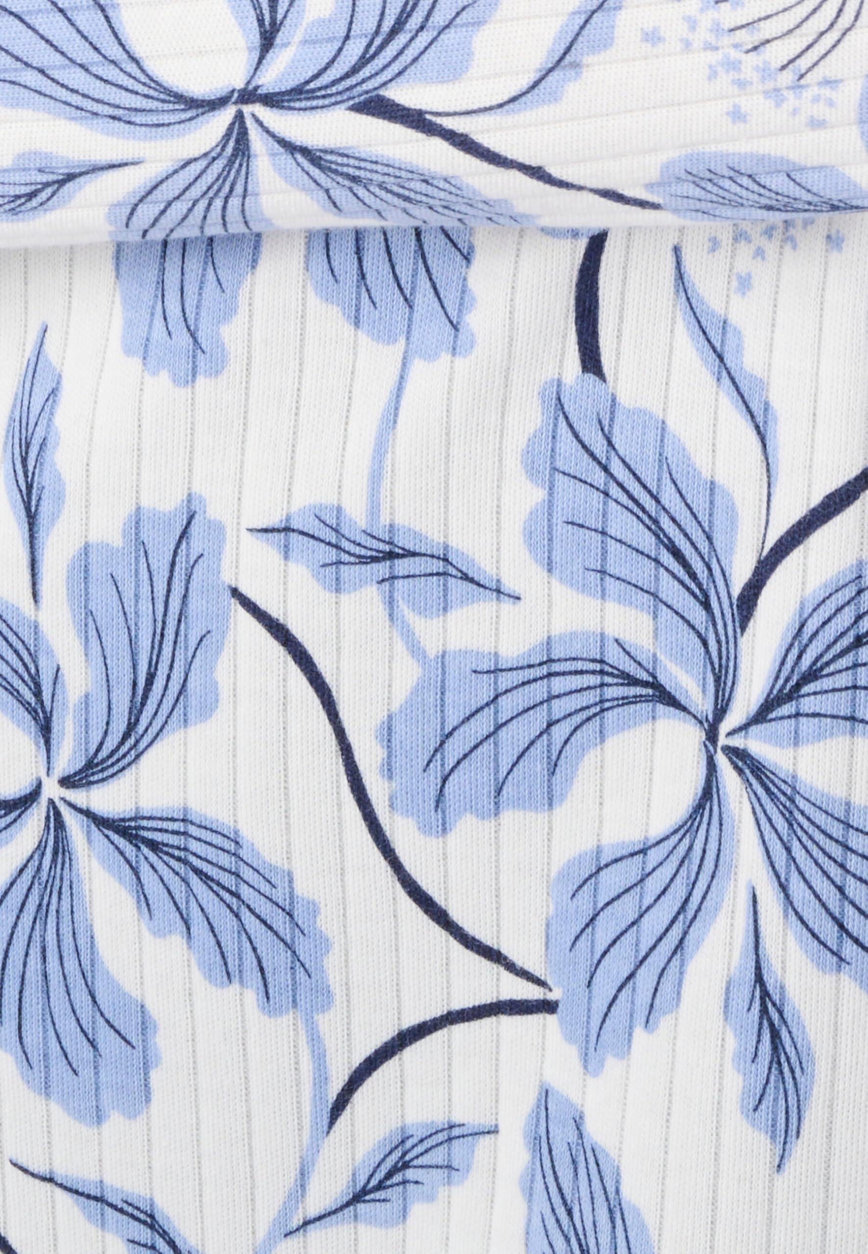 Damart Homewear Pigiama maglia a costine blu stampato XS
