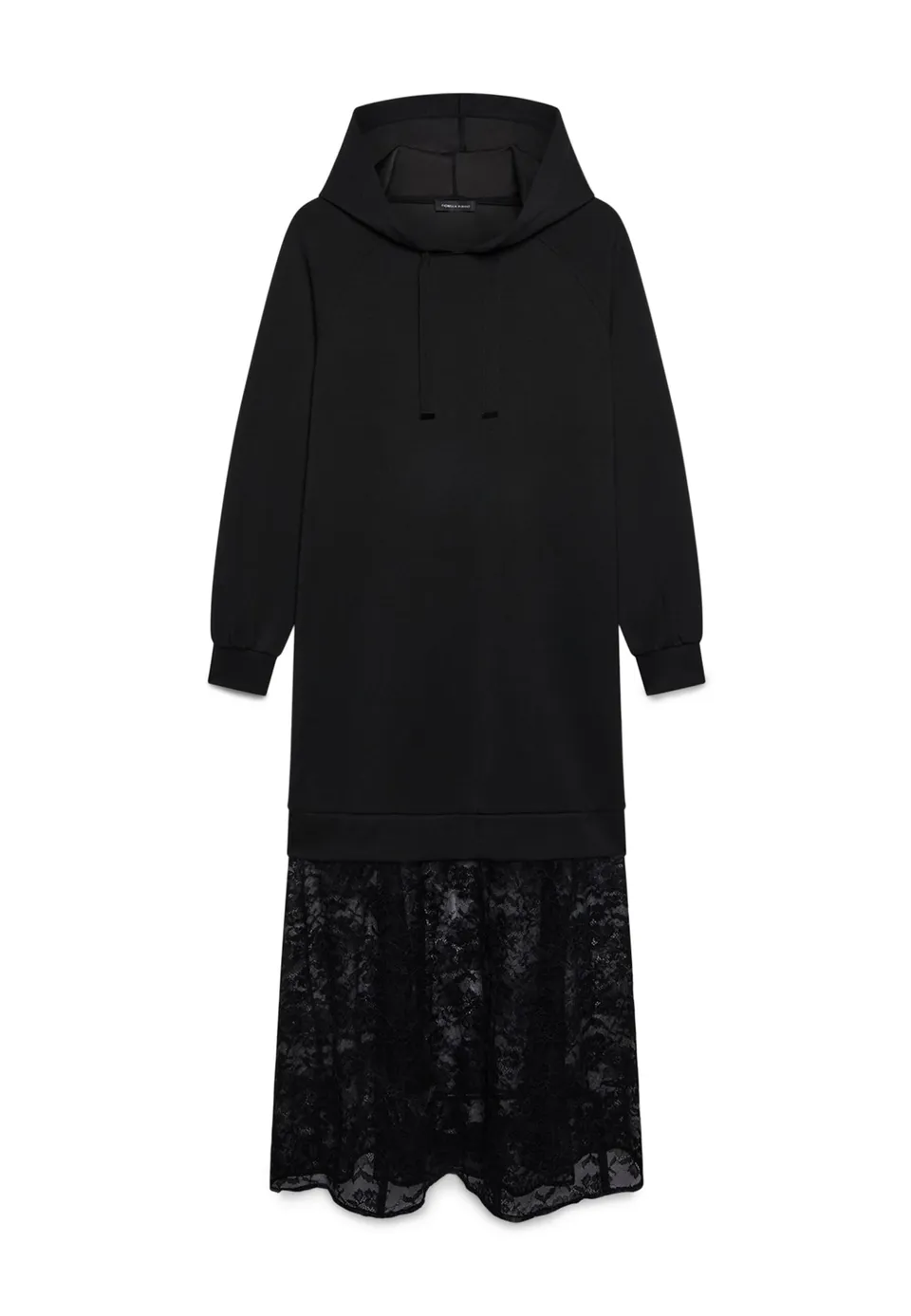 Fiorella Rubino Vestiti Vestito in felpa con gonna in pizzo M Plus
