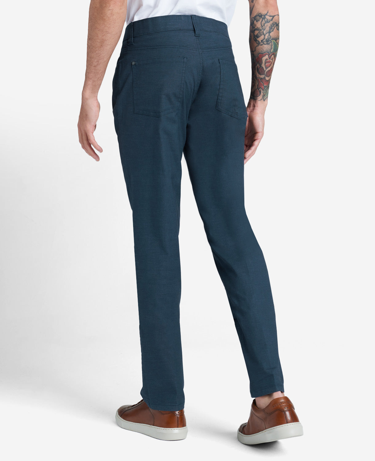 Kenneth Cole Reaction Clothing 5-Pocket Stretch Pant pantaloni indigo 5 tasche