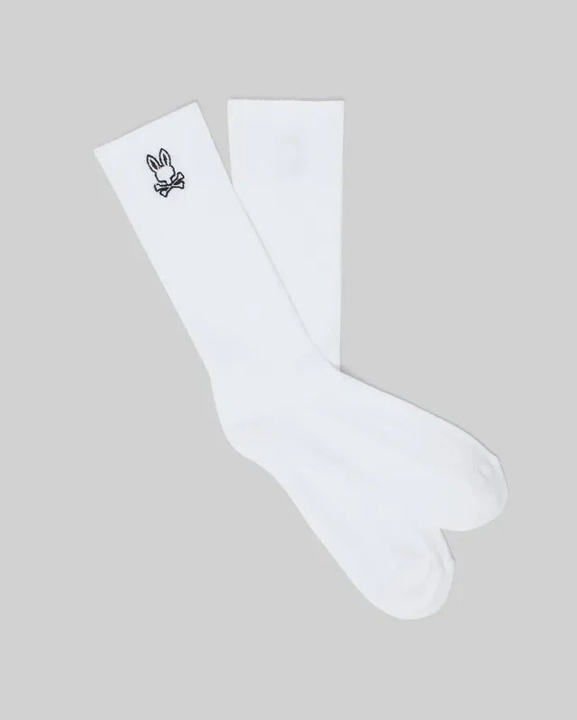 Psycho Bunny Accessories New Classic Sport Sock MO2200001 calzini bianchi taglia unica
