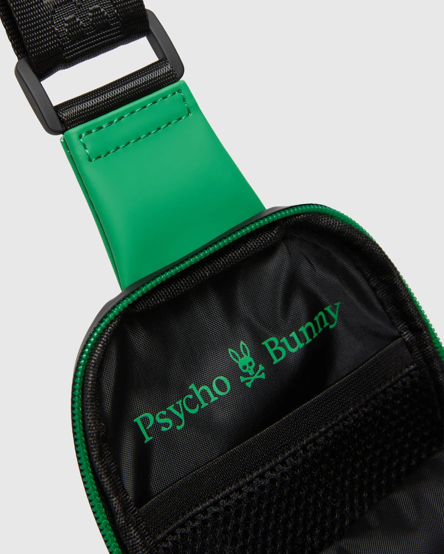 Psycho Bunny Accessories MENS RUBBERIZED CROSSBODY B6A635F200 borsa verde