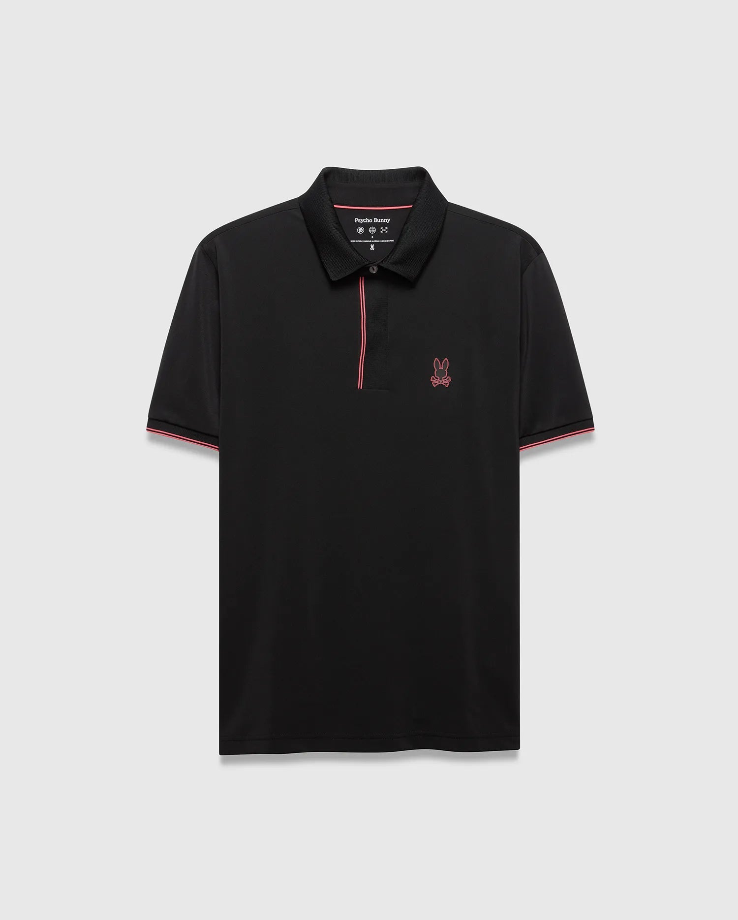 Psycho Bunny Men's Polos Redmonds Sport Polo polo nera slim