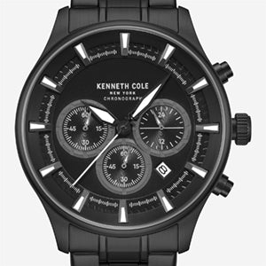 Kenneth Cole Reaction Skeleton Automatic Stainless Bracelet Watch uomo nero