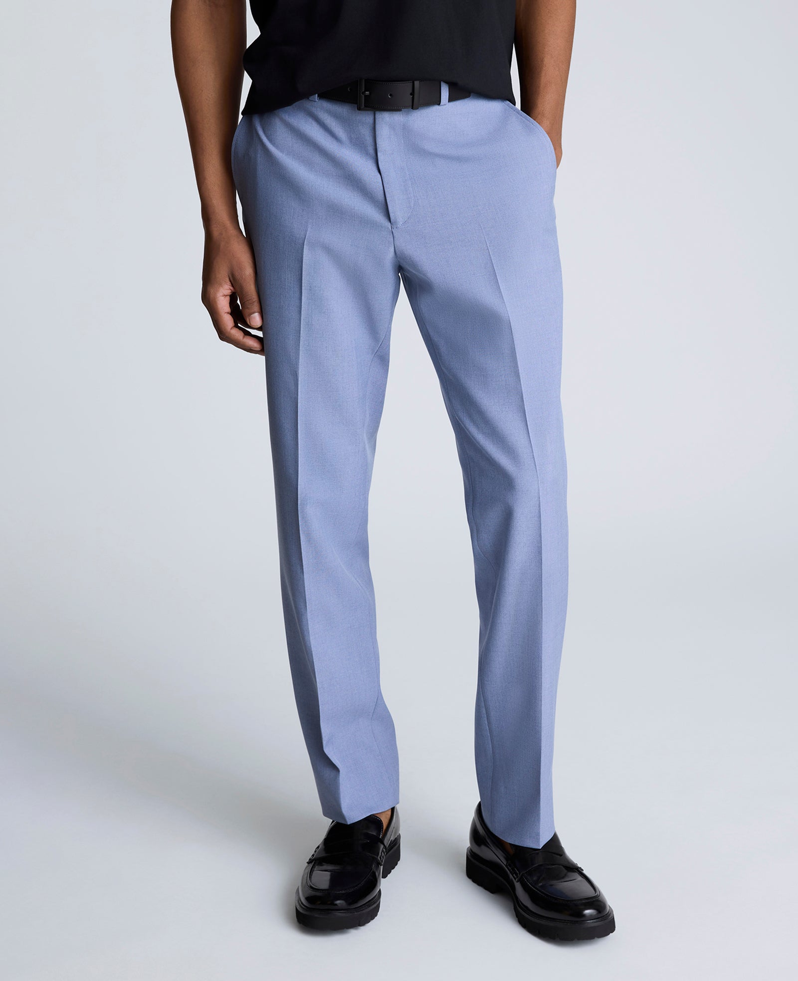 Kenneth Cole Reaction Ready Flex Slim Fit Nested Suit completo azzurro slim fit