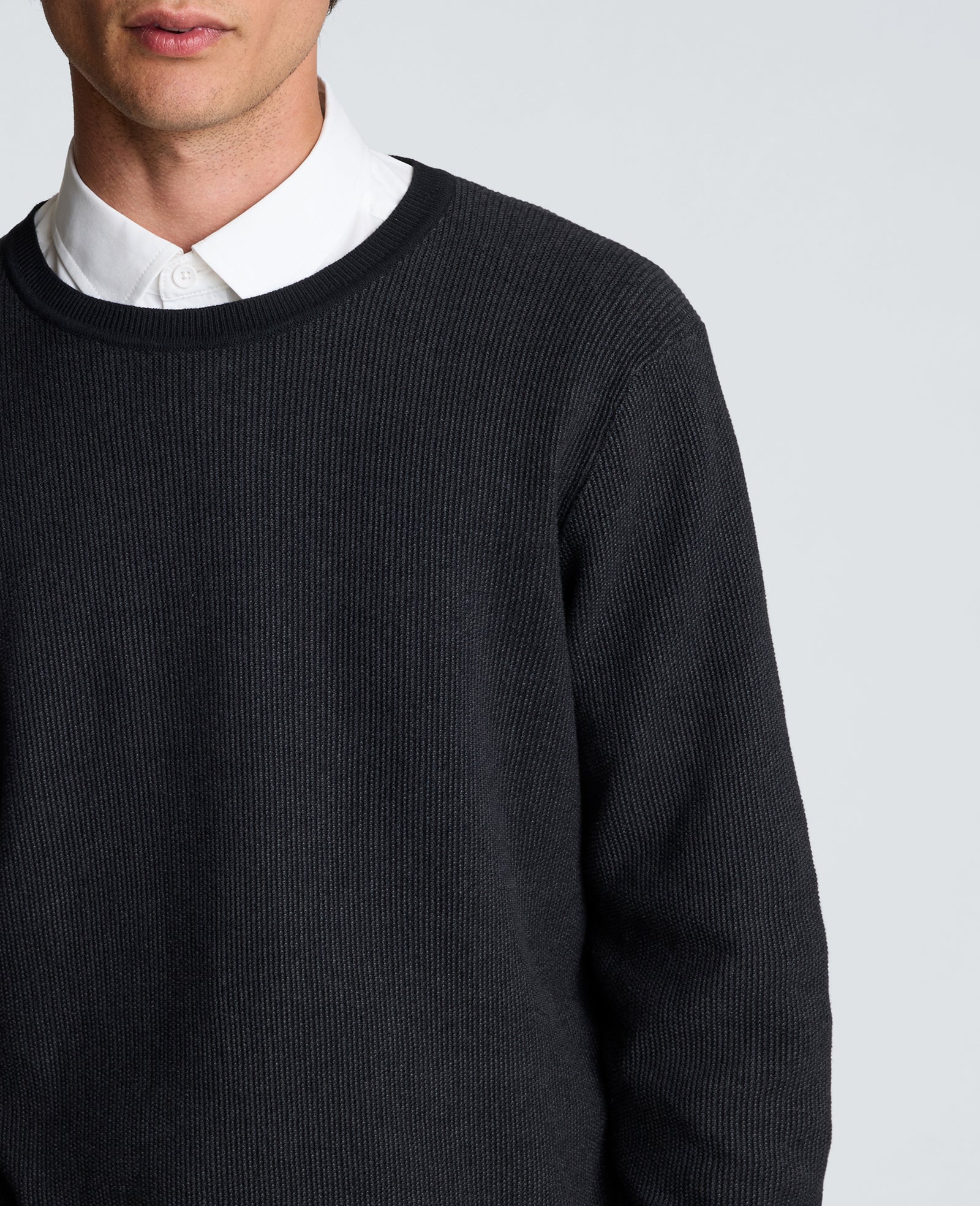 Kenneth Cole Reaction Clothing Sweater Crewneck maglione girocollo uomo cotone