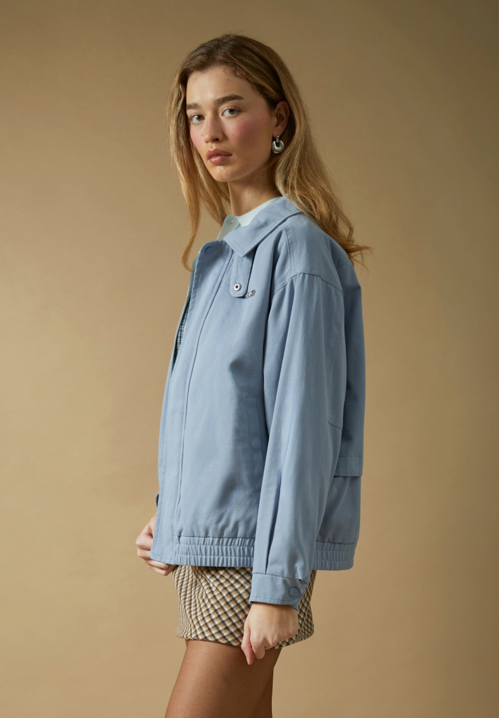 House Of Sunny Women's Jackets Baby Check Harrington Jacket giacca taglia S-XL