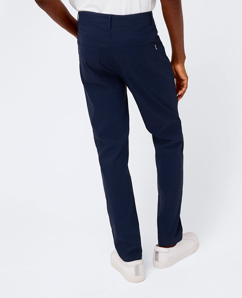 Kenneth Cole Reaction Clothing Slim Original Flex 5-Pocket Pant pantaloni blu