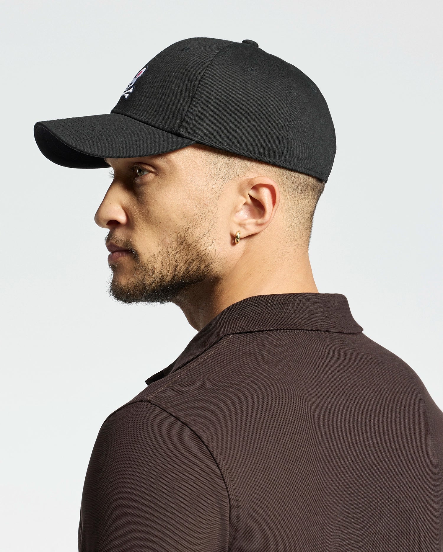 Psycho Bunny Accessories B6A816A1HT cappellino baseball nero cotone
