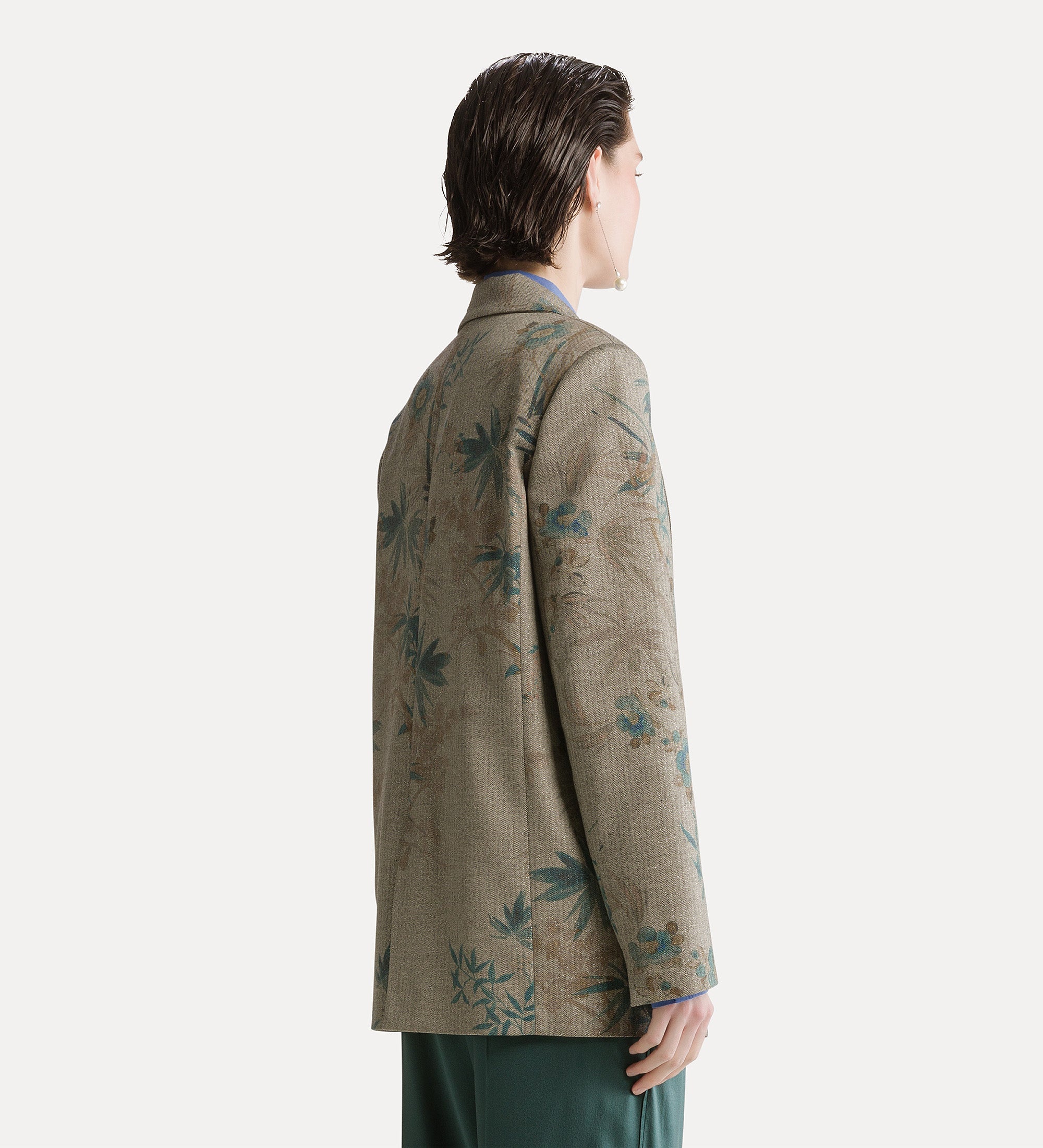 Forte giacche Le Bambou Secret blazer color giada con lurex