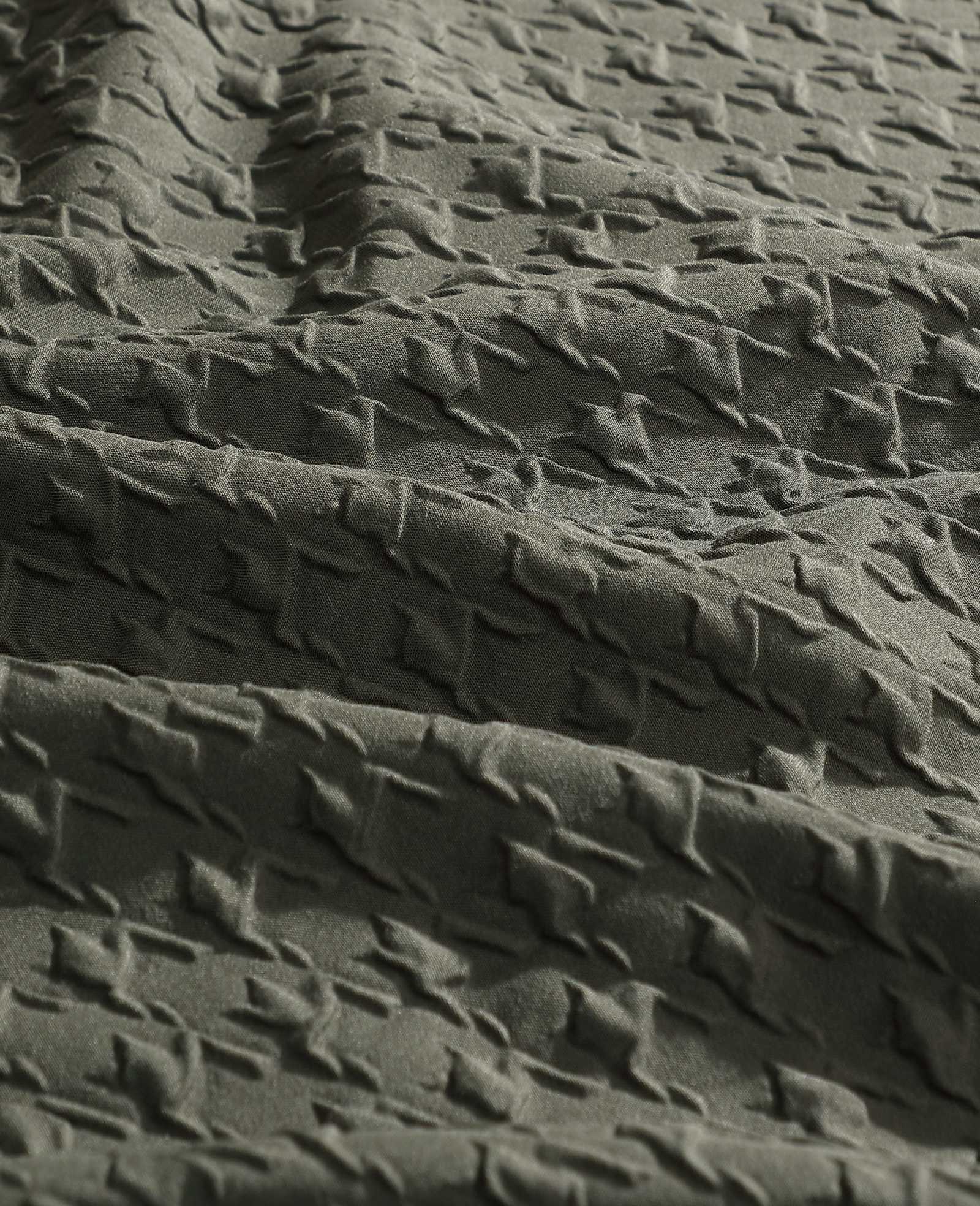 Kenneth Cole Reaction Home & Bedding Houndstooth Duvet Set set copripiumino verde