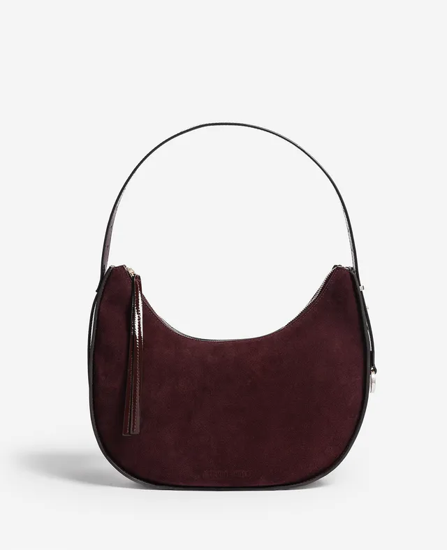 Kenneth Cole Reaction Bags Chelsea Medium Suede Hobo Bag borsa hobo prugna in pelle