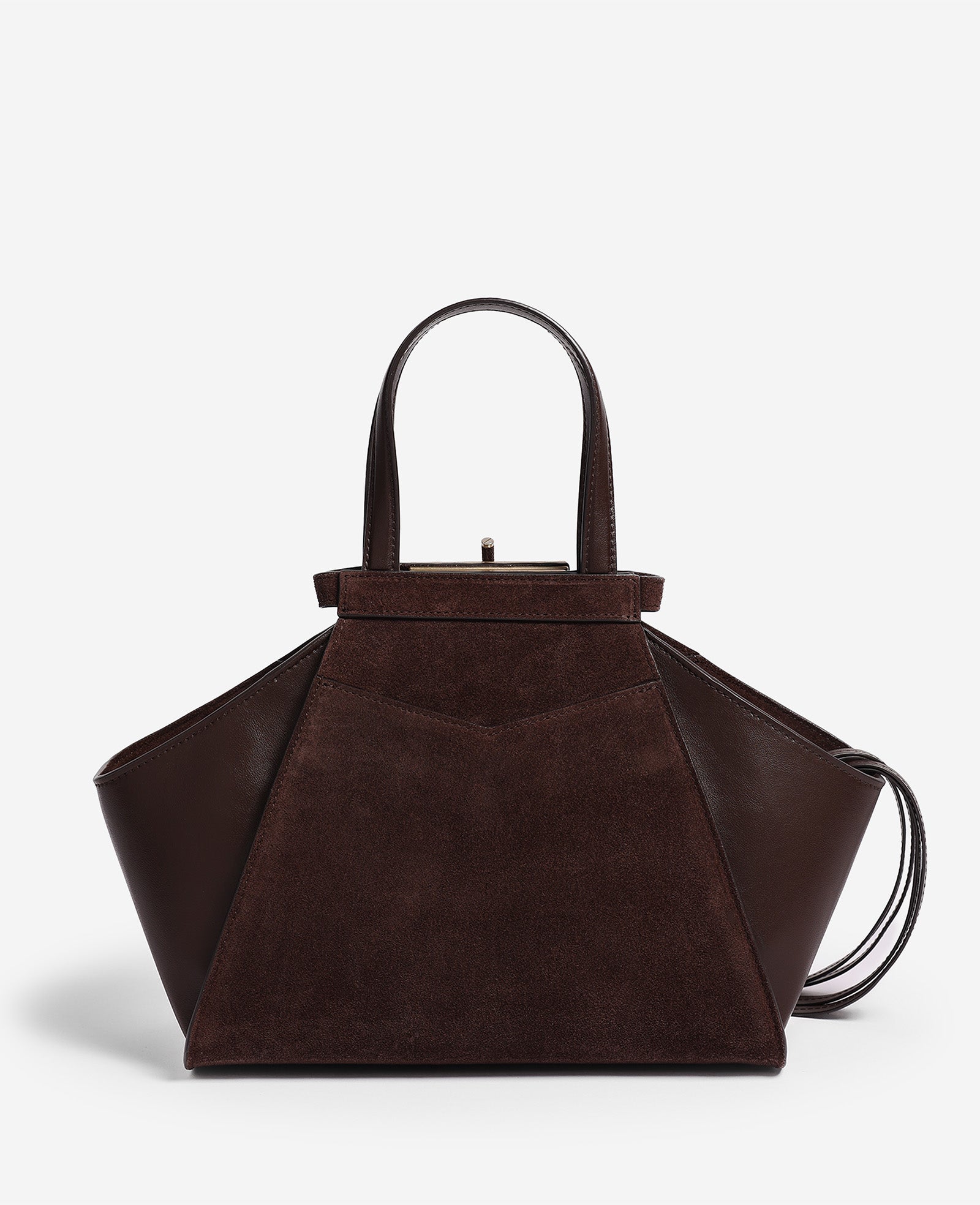 Kenneth Cole Reaction Bags Crosby Structured Top Handle Satchel bag cioccolato