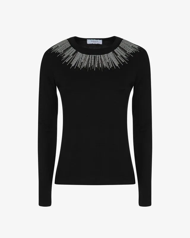 Markup Donna T-Shirt & Felpe T-shirt con strass in viscosa maglia