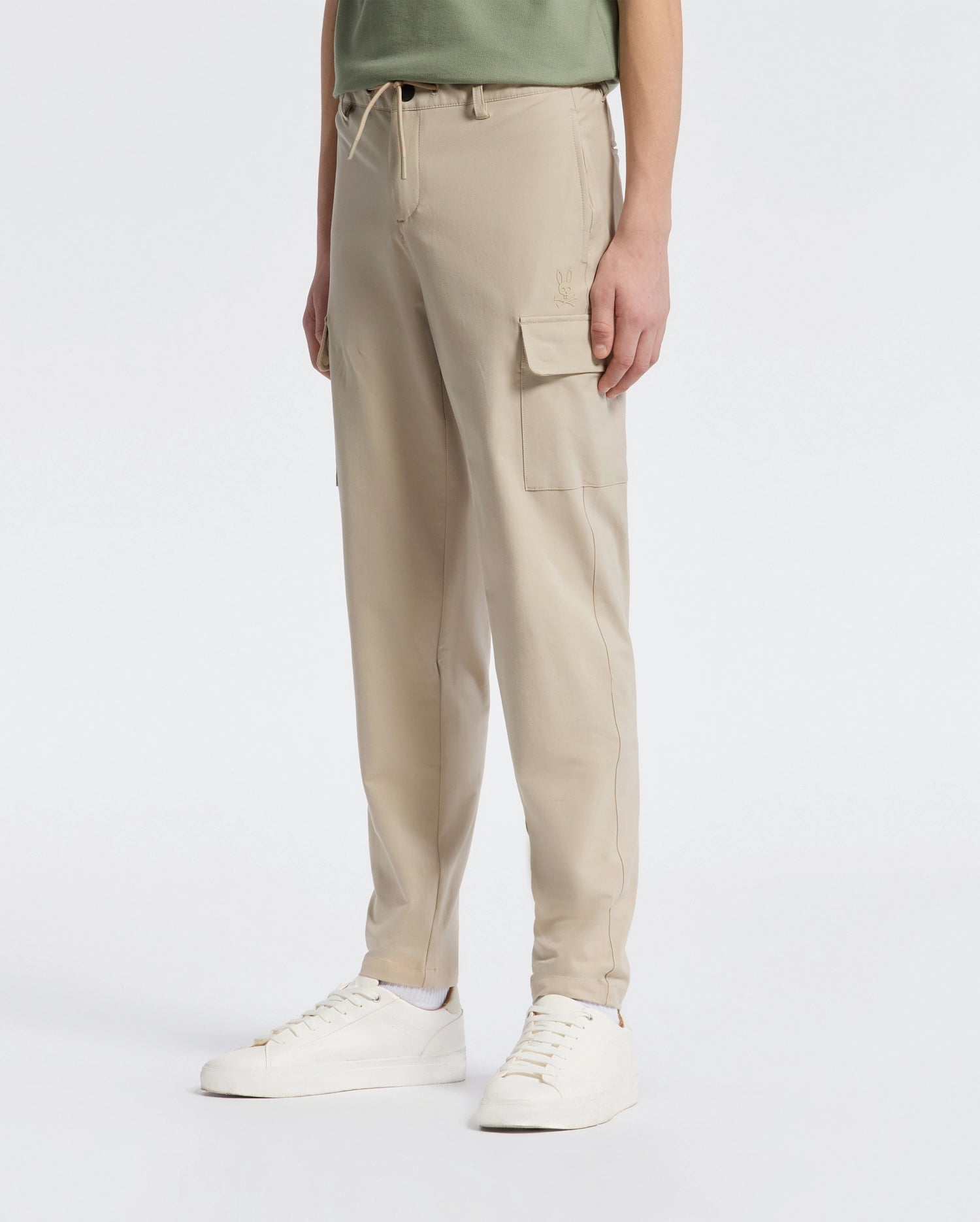 Psycho Bunny Kids Bottoms Green Valley Cargo Pant pantaloni cargo stone