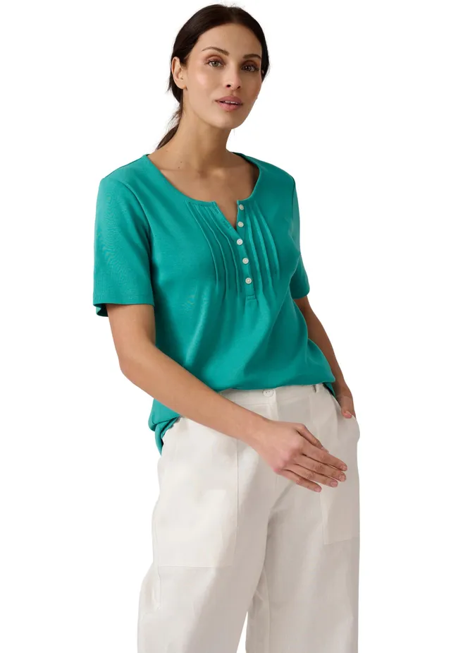 Damart Prêt-à-porter T-Shirt puro cotone multicolore fiorito