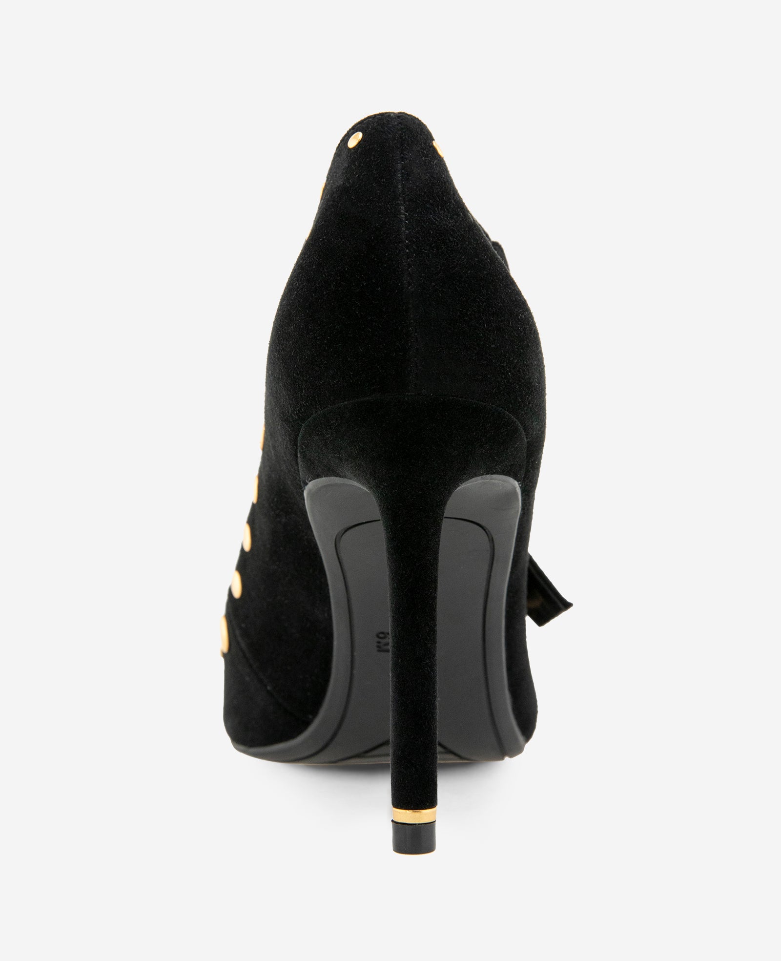 Kenneth Cole Reaction Shoes Qupid Suede X Band Studded Pump décolleté nero scamosciato