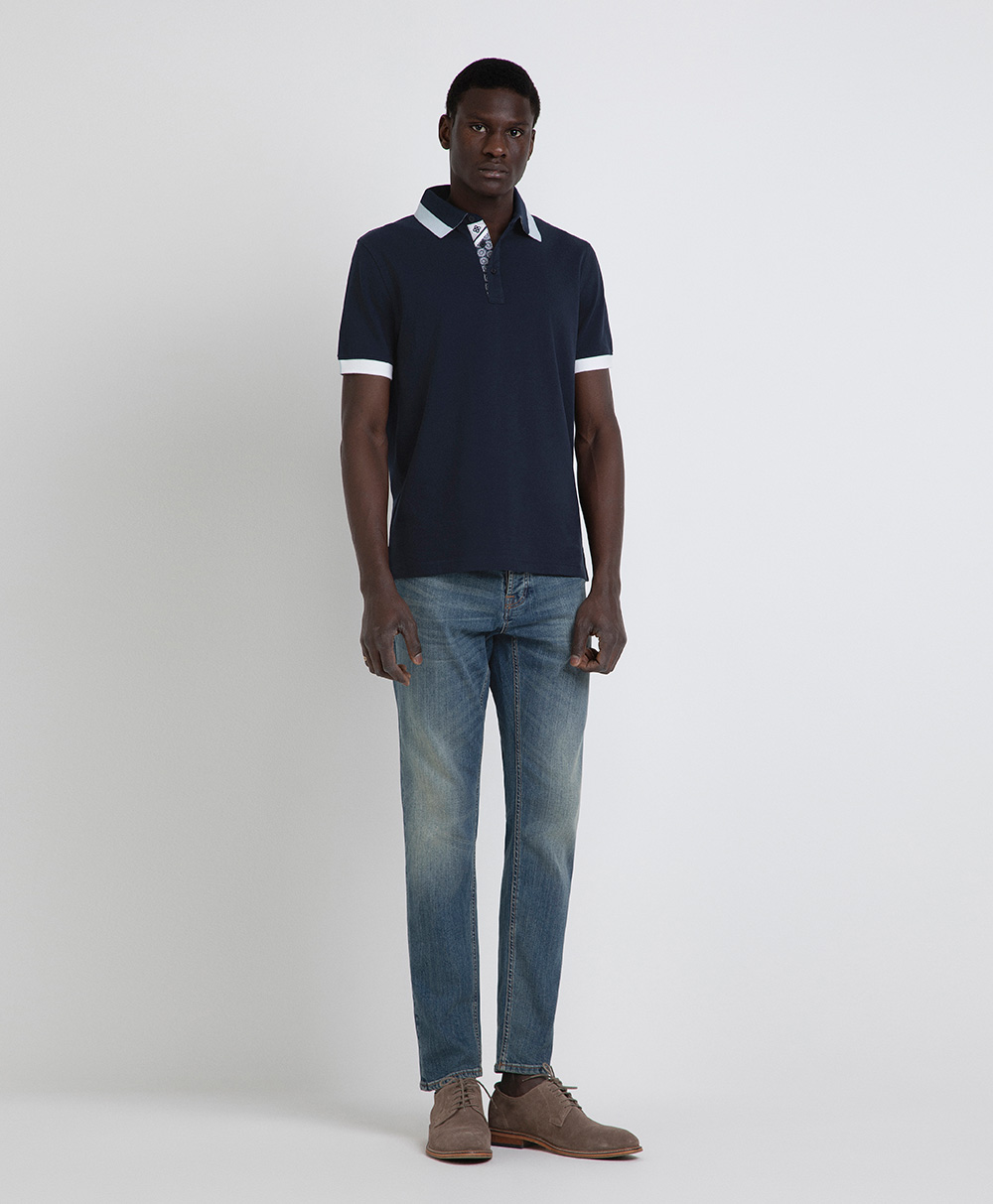 Markup Uomo Felpe & T-shirt Polo mezza manica piquet sottocollo stampato
