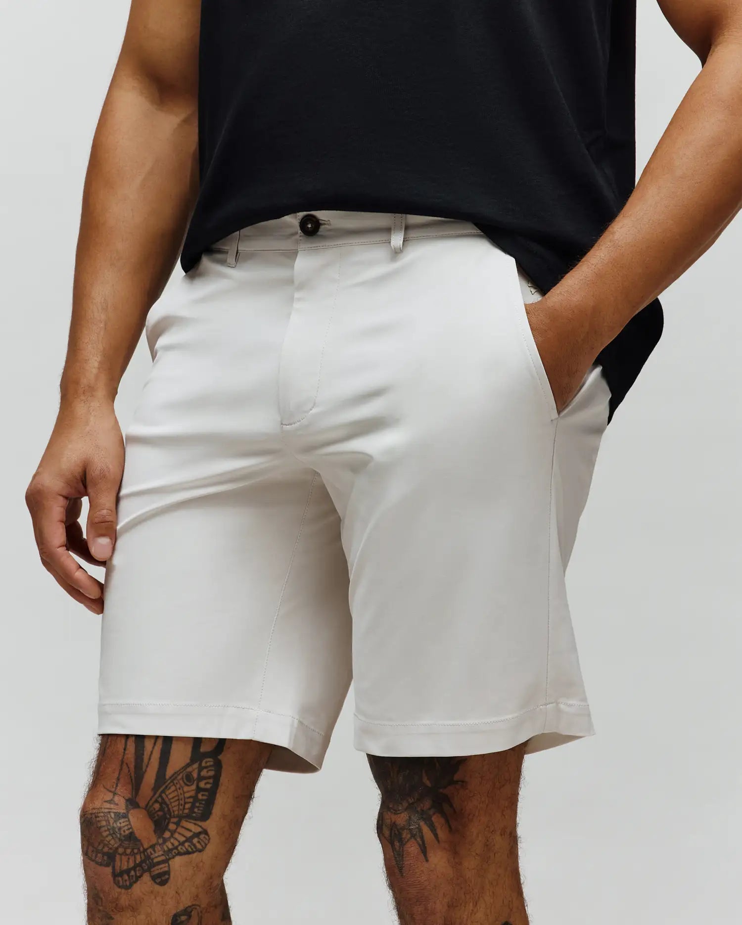 Psycho Bunny Men's Shorts MENS MAVERICK 10K STEP SHORT 9" - B6R969F200 shorts beige elasticizzati