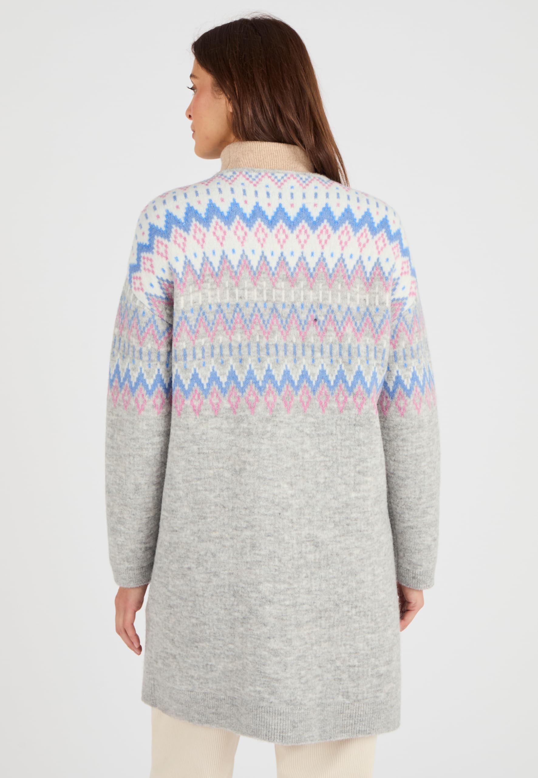 Damart Thermolactyl Gilet lungo jacquard donna 38-40 misto lana