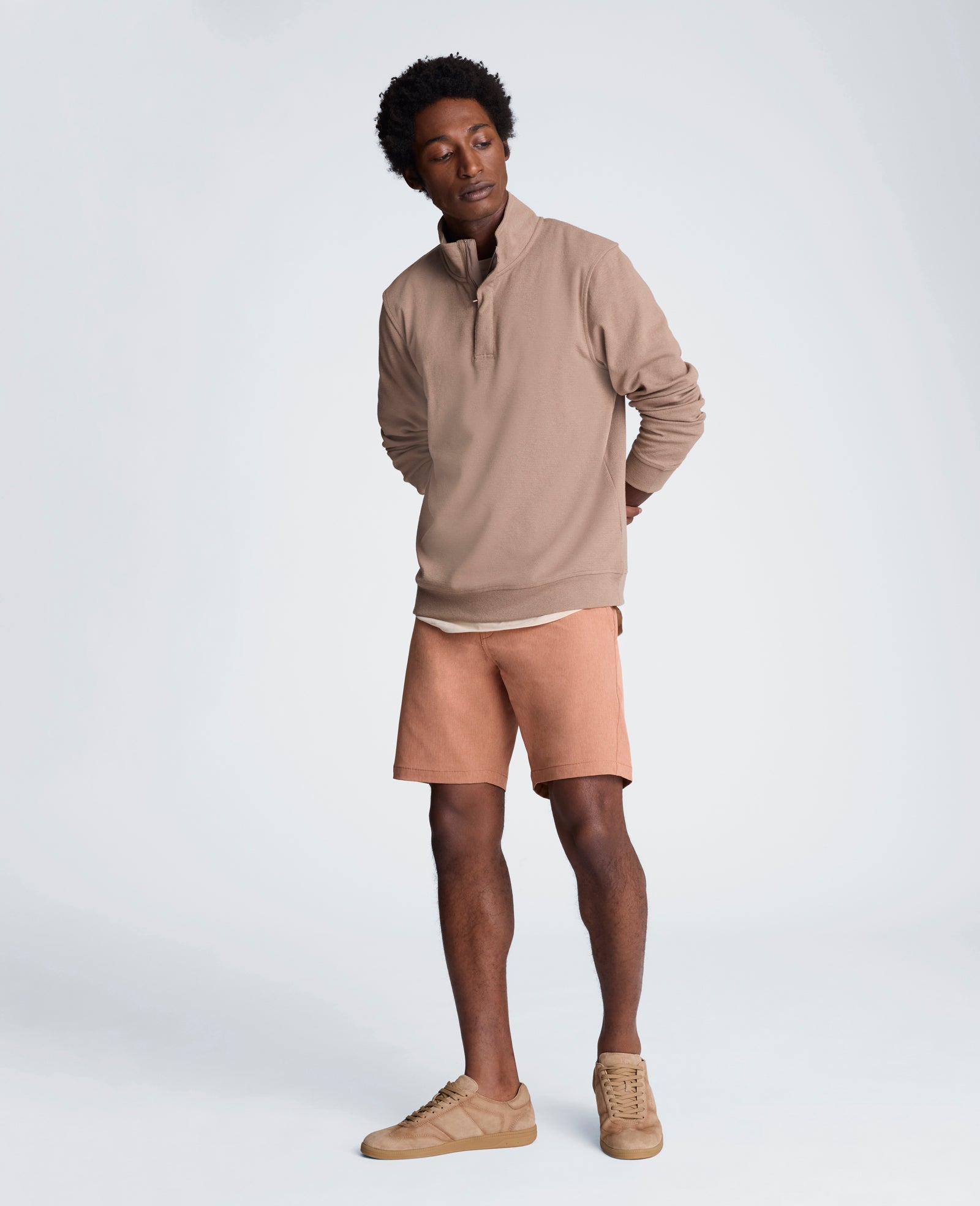 Kenneth Cole Reaction Clothing Performance Tech Short uomo arancione tecnico