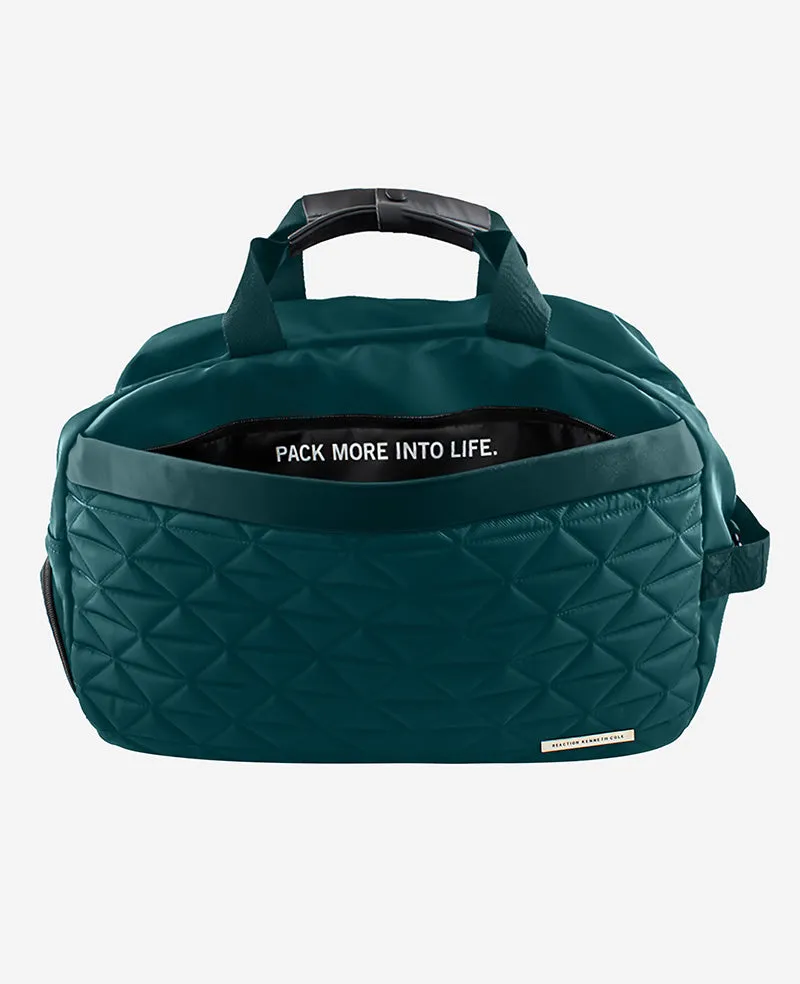 Kenneth Cole Reaction Emma borsone convertibile verde teal, nylon idrorepellente