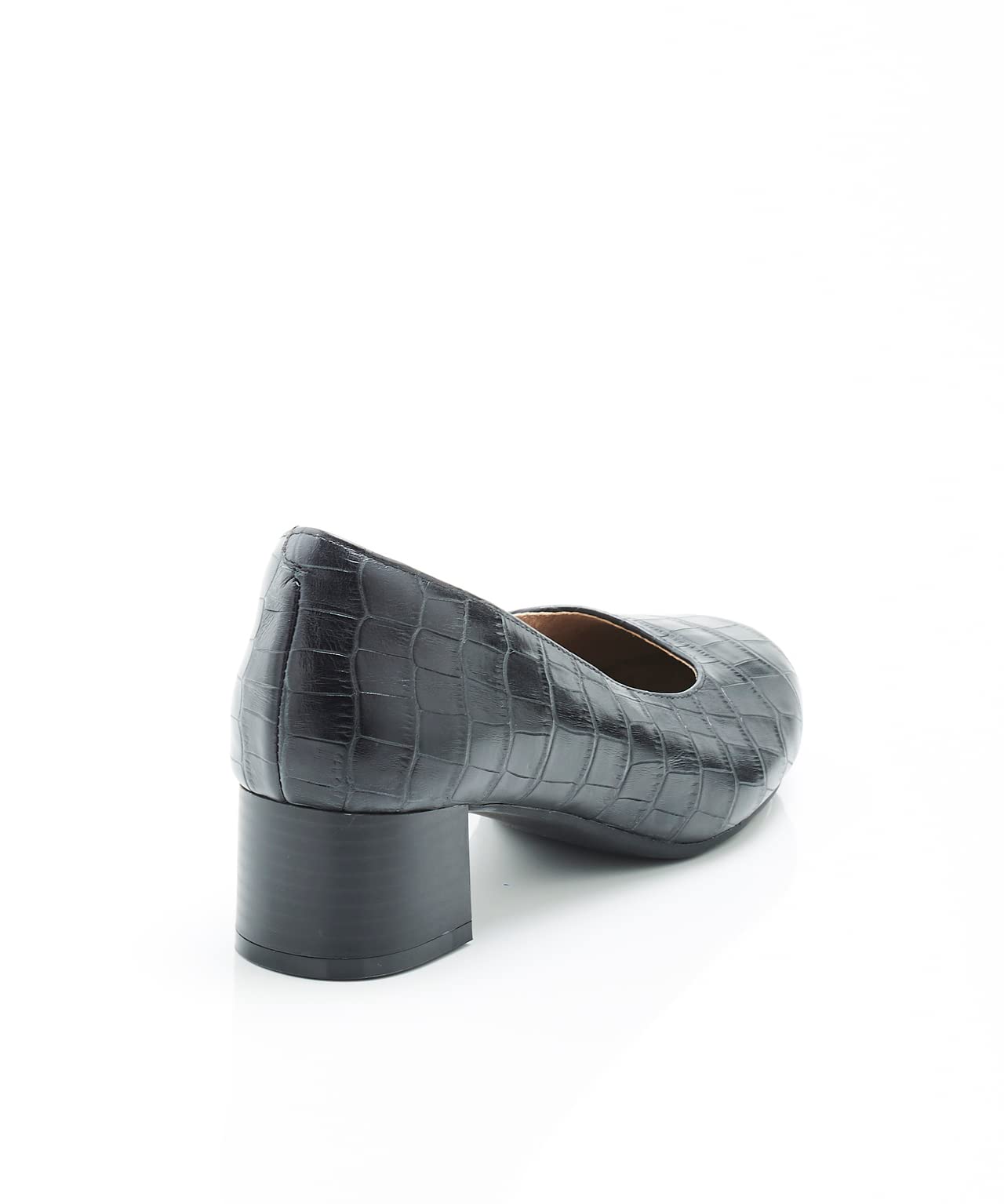 Damart Prêt-à-porter Pompe décolleté nere effetto coccodrillo o iridescente 36