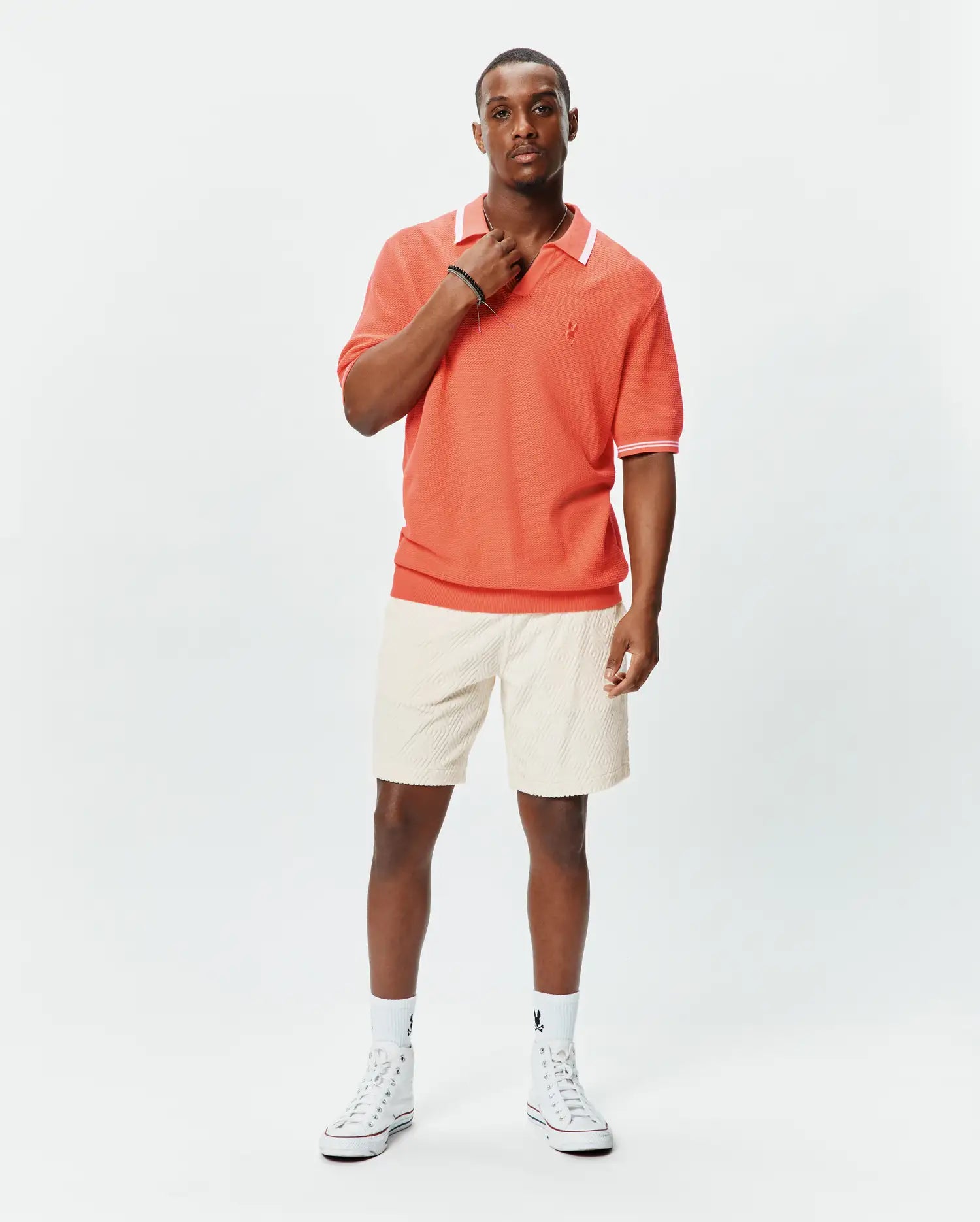 Psycho Bunny Innis Polo MT0100160 polo Emberglow 660 in cotone