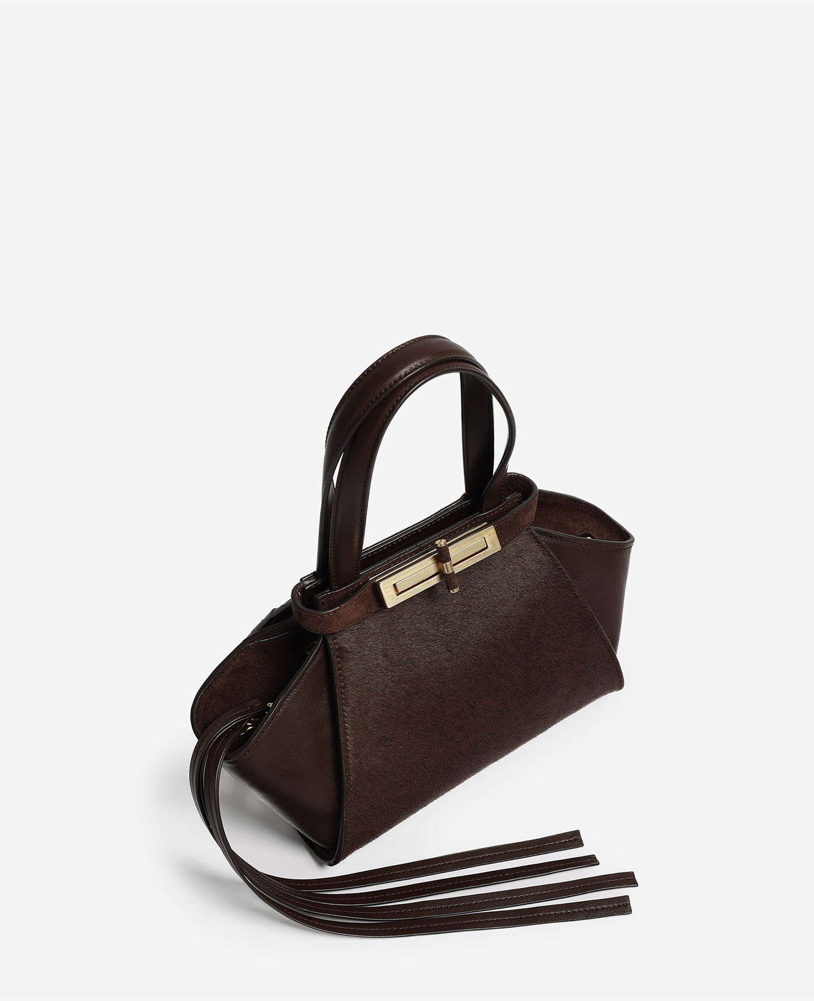 Kenneth Cole Reaction Bags Crosby Small Satchel borsa cioccolato