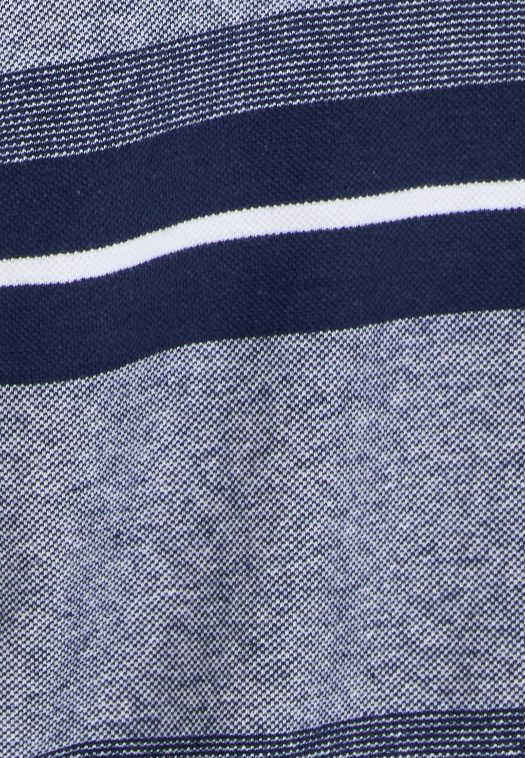 Damart Prêt-à-porter polo uomo manica lunga righe blu marino S