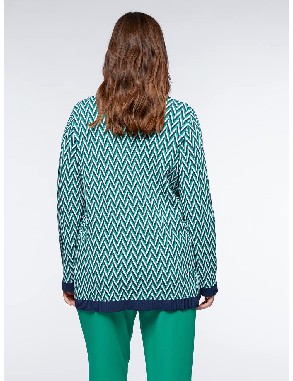 Fiorella Rubino Maglia con Disegni Chevron maglia XS Plus