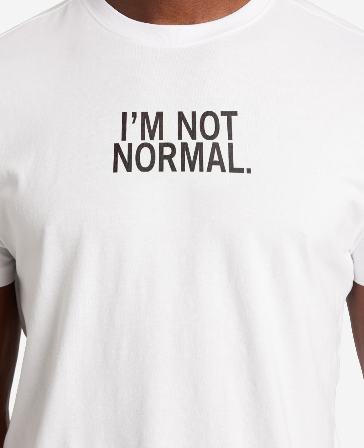 Kenneth Cole Reaction Clothing I'm Not Normal T-shirt bianca in cotone