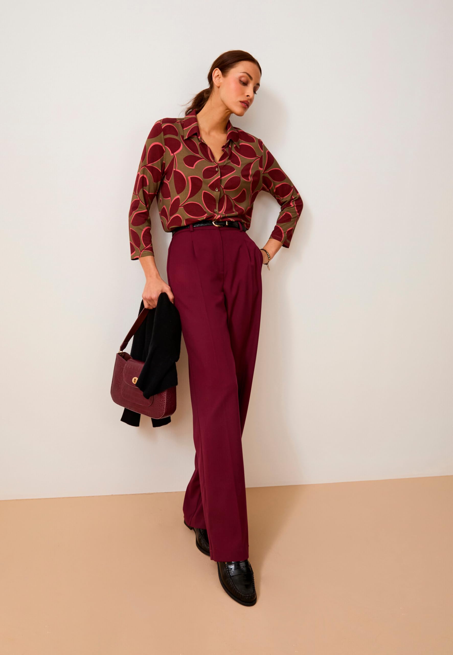 Damart Prêt-à-porter Camicetta Maglia Stretch verde donna
