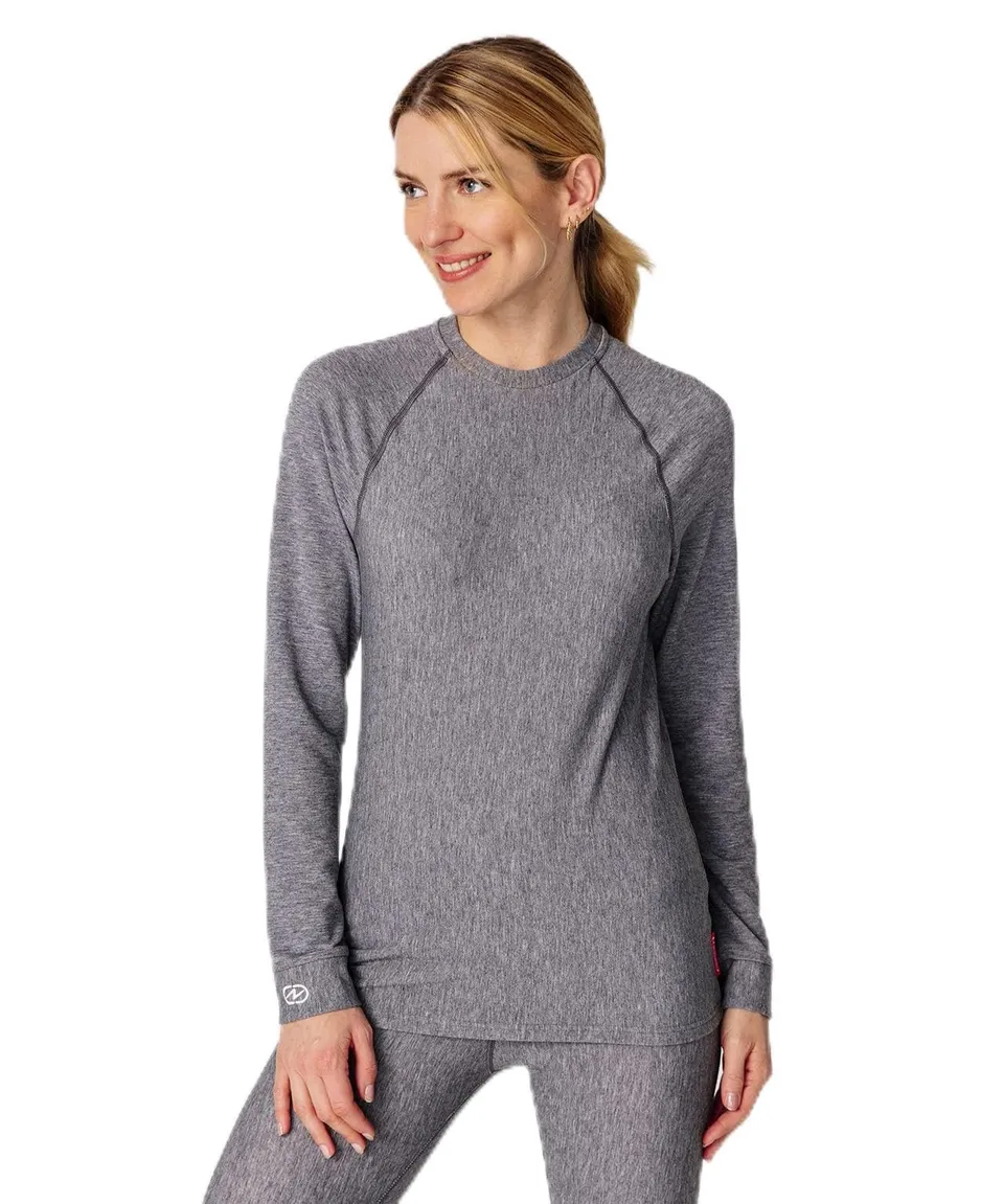 Damart Thermolactyl 3 maglia termica donna grigio melange XS girocollo