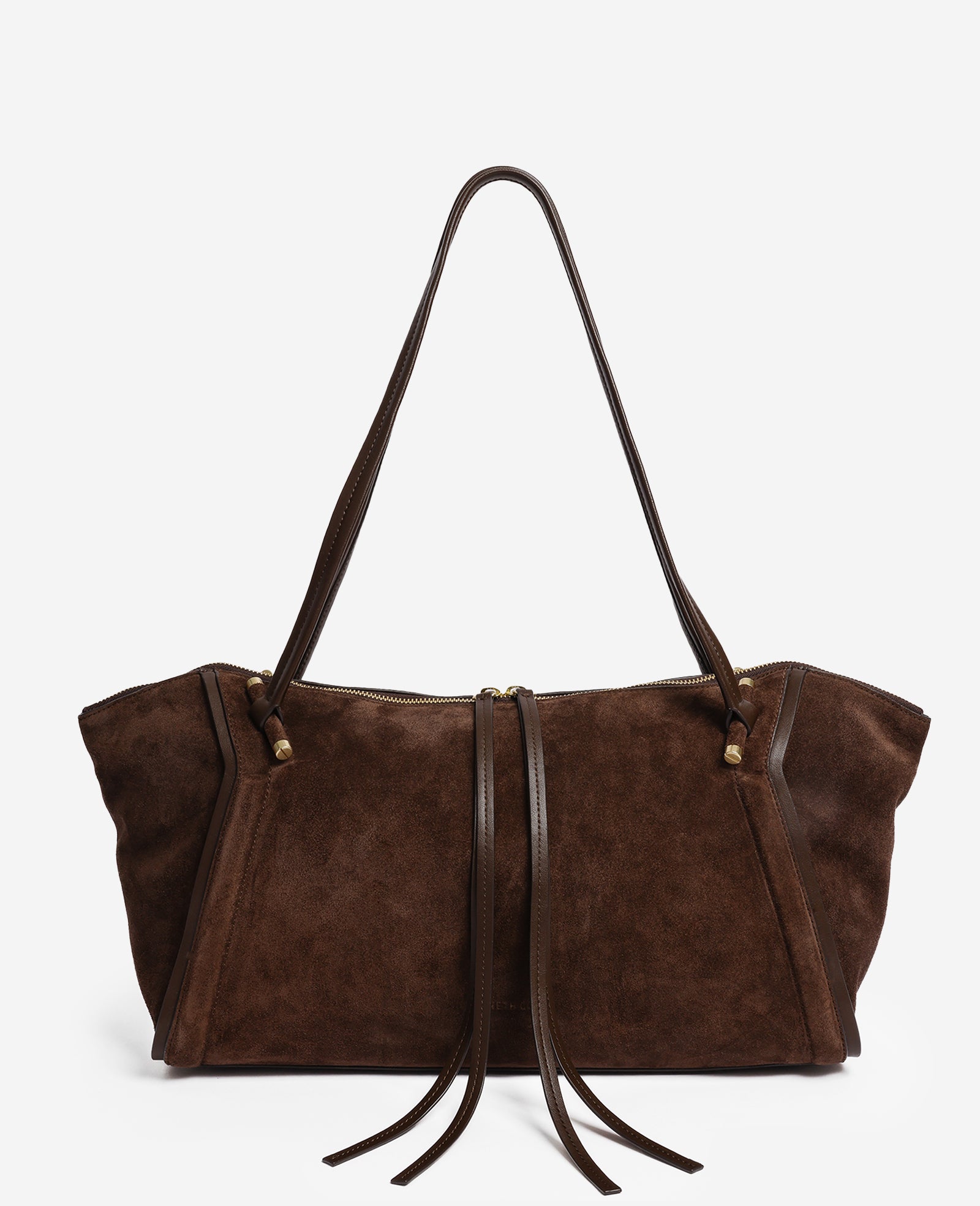 Kenneth Cole Reaction Bags Highline East/West Top Zip Tote borsa tote cioccolato in pelle scamosciata